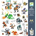 Djeco Djeco | 160 Metallic Stickers Knights