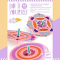 Djeco Djeco | Do It Yourself 2 Spinning Tops and 12 Discs to Metallise Flower Power