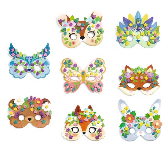 Djeco Djeco | Do It Yourself 8 Mosaic Masks to Decorate Forest Animals