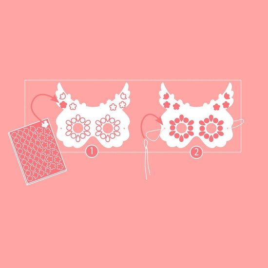 Djeco Djeco | Do It Yourself 8 Mosaikmasken zum Verzieren Waldtiere