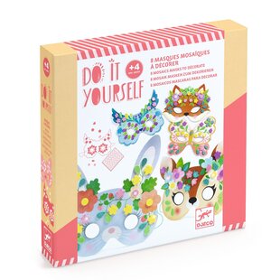 Djeco | Do It Yourself 8 Mozaïekmaskers Om Te Versieren Bosdieren
