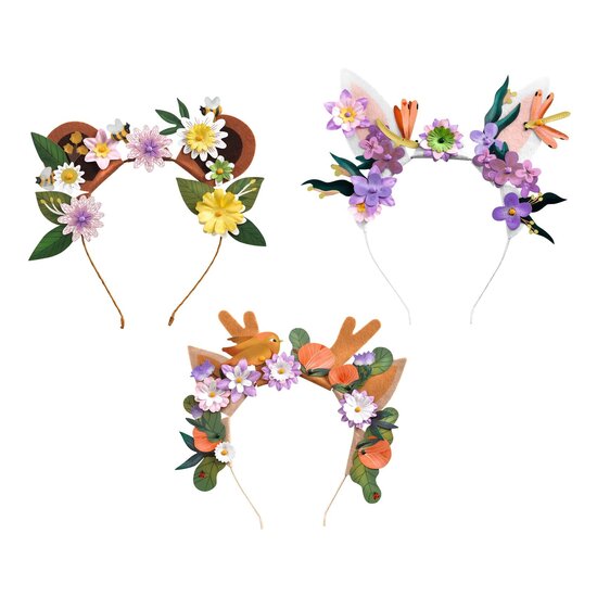 Djeco Djeco | Do It Yourself 3 Headbands to Create Flower Friends
