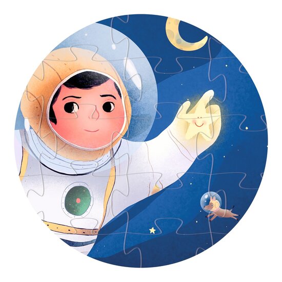 Djeco Djeco | Astronaut on the Moon Puzzle, 36 pieces