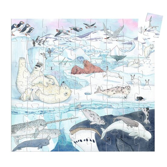 Djeco Djeco | Soft Polar World Puzzle, 54 pieces