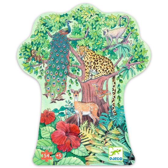 Djeco Djeco | Puzzel Indiase Jungle 54 Stuks