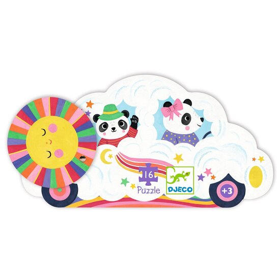 Djeco Djeco | Puzzel Wolkenauto 16 Stuks