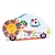 Djeco Djeco | Puzzle Voiture nuage 16 pièces