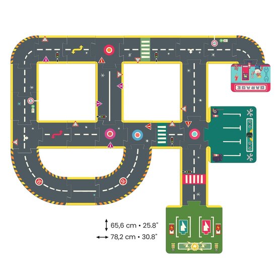 Djeco Djeco | Crazy Motors Circuit Puzzle 26 Pieces