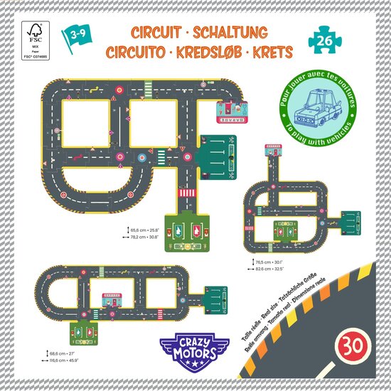 Djeco Djeco | Crazy Motors Circuitpuzzel 26 Stuks