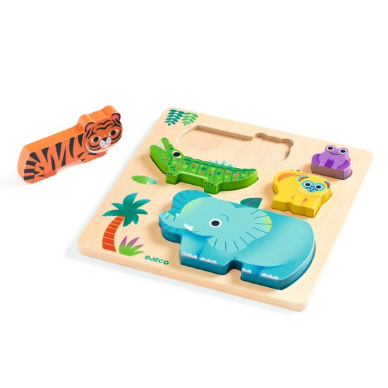 Djeco Djeco | WoodyWild Wooden Puzzle