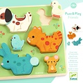 Djeco Djeco | Puzz & Play Friends Wooden Puzzle
