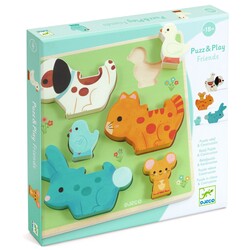 Djeco | Puzz & Play Friends Wooden Puzzle