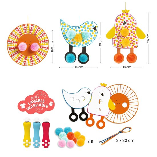 Djeco Djeco | Punkte und Pompons in der Luft