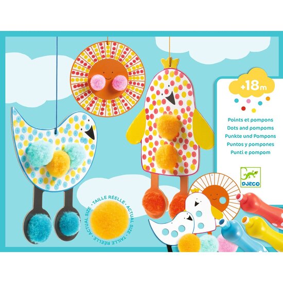 Djeco Djeco | Punkte und Pompons in der Luft