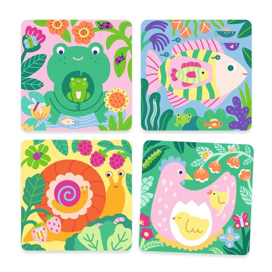 Djeco Djeco | Magical Colouring Peekaboo! Baby Animals From The Garden