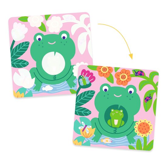 Djeco Djeco | Magical Colouring Peekaboo! Baby Animals From The Garden