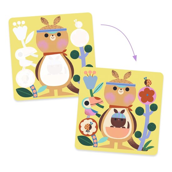 Djeco Djeco | Magisch Inkleuren Kiekeboe! Dierenbaby’s Van Over De Hele Wereld