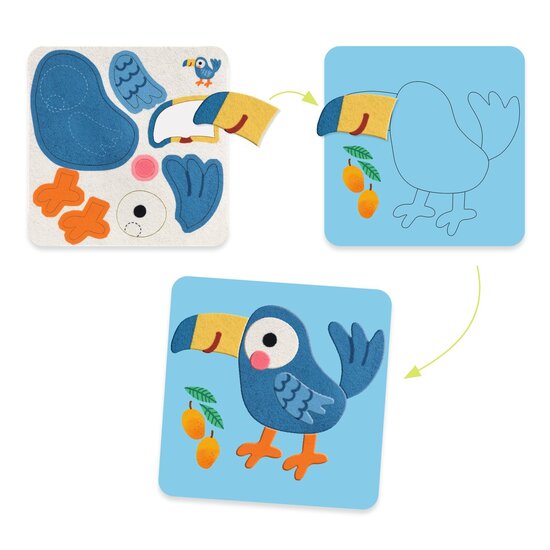 Djeco Djeco | Felt Boards Soft Animals