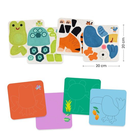 Djeco Djeco | Felt Boards Soft Animals