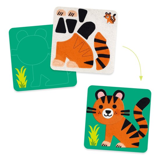 Djeco Djeco | Felt Boards Soft Animals