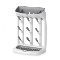 Oxo | Égouttoir compact pour bouteilles et accessoires avec bac de récupération d'eau Gris