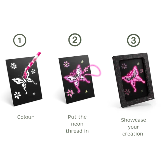 Kidywolf Kidywolf | Kidyneon Kit Voor Lightgevende Wanddecoratie Sprookjes