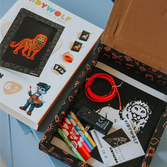 Kidywolf Kidywolf | Kidyneon Kit für leuchtende Wanddekoration Tiere