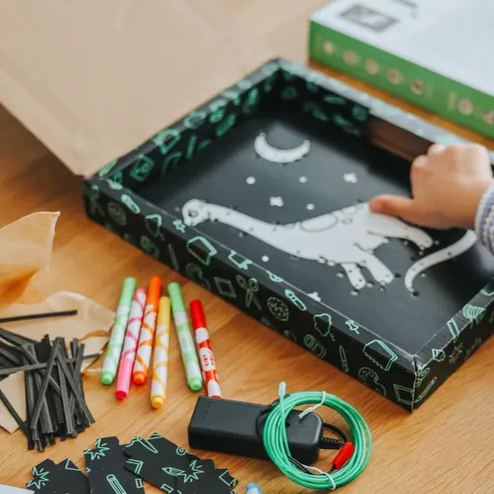 Kidywolf Kidywolf | Kidyneon Kit für leuchtende Wanddekoration Dino