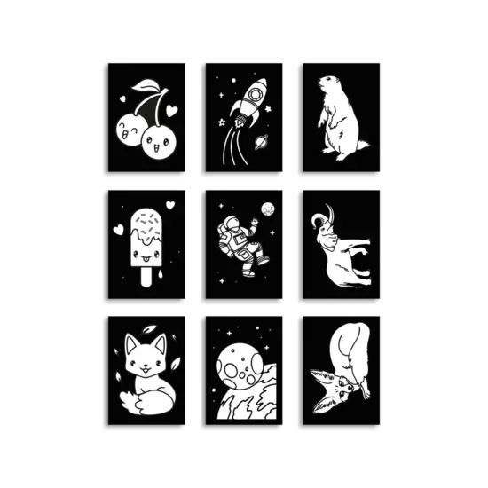 Kidywolf Kidywolf | Kidyneon Pack Kit für leuchtende Wanddekoration