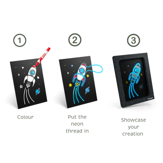 Kidywolf Kidywolf | Kidyneon Pack Kit Voor Lightgevende Wanddecoratie