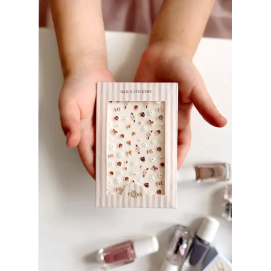 Mrs Ertha Mrs Ertha | Autocollants 3D pour ongles pour enfants Papillon