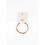 Mrs Ertha Mrs Ertha | Make My Bracelet Rusted Two Hoops  2 Charms