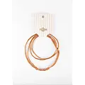Mrs Ertha Mrs Ertha | Make My Necklace Rusted Single Hoop 1 Charm