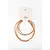Mrs Ertha Mrs Ertha | Make My Necklace Rusted Two Hoops 2 Charms