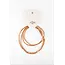Mrs Ertha Mrs Ertha | Make My Necklace Rusted Two Hoops 2 Charms