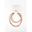 Mrs Ertha Mrs Ertha | Make My Necklace Rusted Three Hoops 3 Charms
