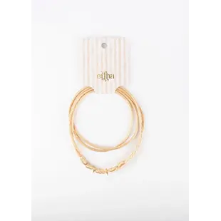 Mrs Ertha | Make My Necklace Soft Peach Zwei Reifen 2 Anhänger