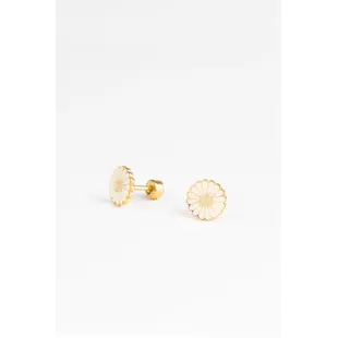 Mrs Ertha | Boucles d'oreilles à clous Golden Daisy