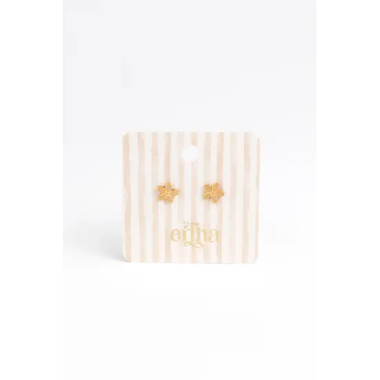 Mrs Ertha Mrs Ertha | Studs Earrings Golden Flora