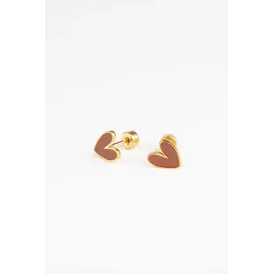 Mrs Ertha | Boucles d'oreilles à clous Organic Heart