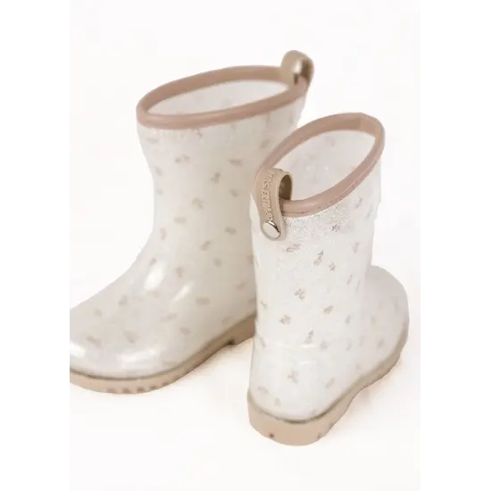 Mrs Ertha Mrs Ertha | Gummistiefel Regenstiefel Blütenknospen Glitzer