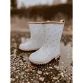 Mrs Ertha Mrs Ertha | Wellies Rain Boots Flower Buds Glitter