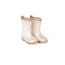Mrs Ertha | Wellies Rain Boots Flower Buds Glitter