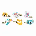 Janod Janod | 6 barrettes à cheveux scintillantes en forme d'animaux à fabriquer