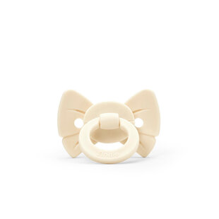 Elodie | Binky Bow Newborn Oat White