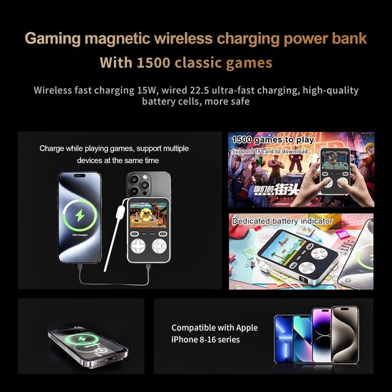 Reset Club Reset Club |  Magnetic Gaming Powerbank Noir