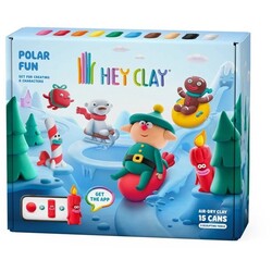 Hey Clay | Modelliermasse Polar Fun zum Erstellen von 6 Figuren