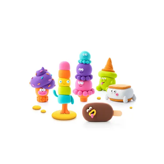 Hey Clay Hey Clay | Modelliermasse Nice Ice Cream – Yeti Sandwich