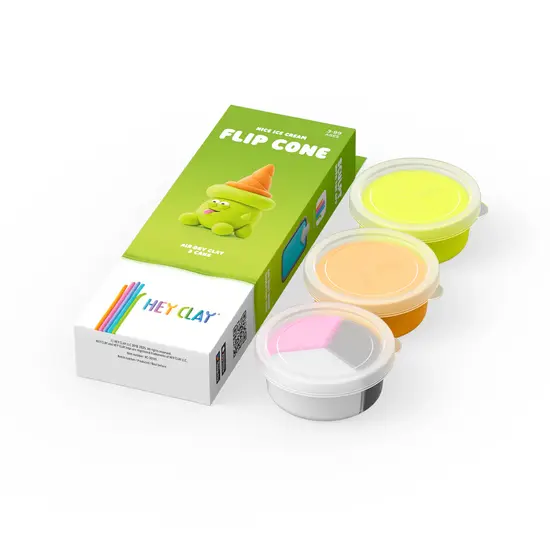 Hey Clay Hey Clay | Boetseerklei  Lekker Ijsje - Flip Cone
