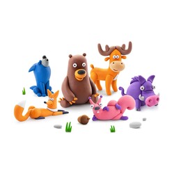 Hey Clay | Modelliermasse Waldtiere